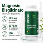 Cápsulas de Bisglicinato de Magnesio - 180 Cápsulas, 770Mg de Glicinato de Magnesio por Cápsula, de los cuales 100Mg de Magnesio Elemental, Vegano, Producido en Alemania
