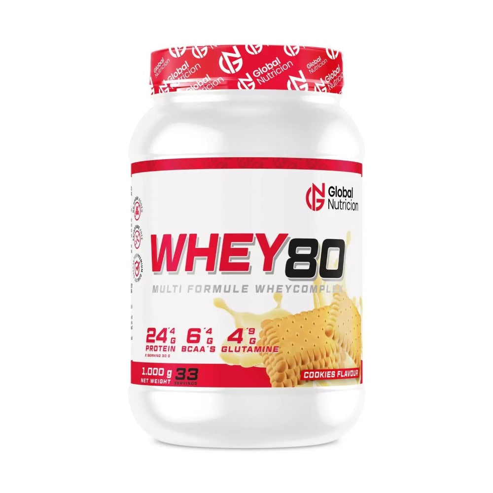 Whey Protein 80% – Proteína de Suero para Entrenamiento y Recuperación – 1 kg