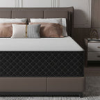 Colchón 140 x 200 cm - Dureza H3, colchón híbrido de muelles ensacados y espuma viscoelástica en caja para soporte máximo y alivio de presión, colchón de cama