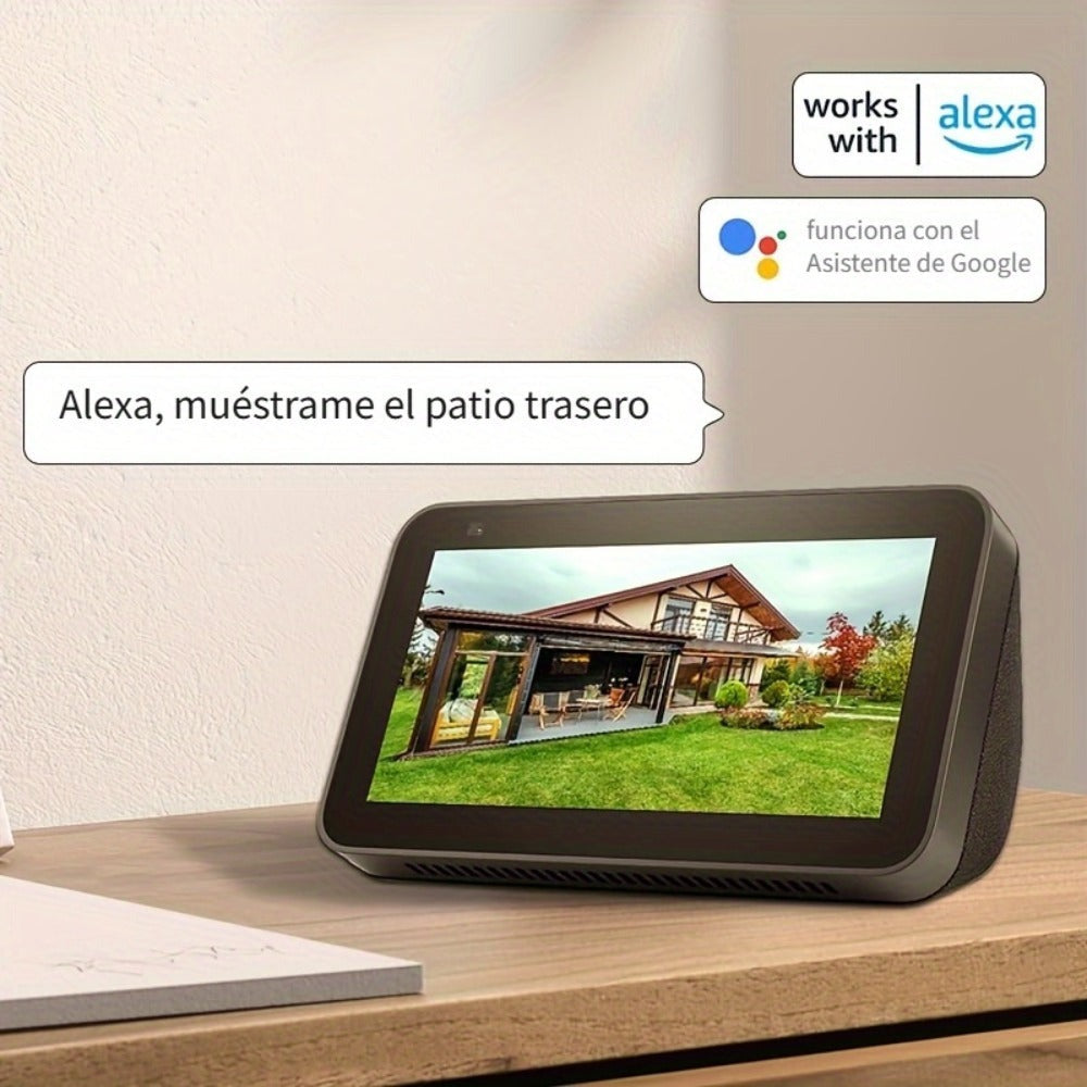 Cámara de seguridad exterior Arenti de 3MP con energía solar, PTZ 360° Pan-Tilt-Zoom, visión nocturna a color, sensor de movimiento PIR, audio bidireccional, foco y alarma de sirena, alta calidad, WiFi inalámbrico, alimentada por batería y USB, grabación