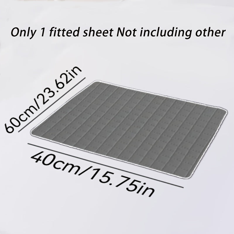 1 pieza Protector de colchón impermeable de alta calidad, sábana bajera ajustada, fabricada con tecnología de gofrado Soundwave, cubrecama suave y cómodo, lavable a máquina, apto para dormitorios, hoteles, residencias estudiantiles, fundas de almohada y r