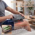 Masajeador multifuncional de 12/42 cabezales, masajeador eléctrico corporal, compresa caliente, relaja músculos, apto para cuello, hombros, espalda y piernas, 9 modos de ajuste, pistola masajeadora, apto para fitness en casa, deportes al aire libre, relaj