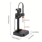 Máquina de prensado de inserción termoestable vertical Mintion con soldadura de 90W, punta termoestable M2-M8, 30 insertos de rosca de tuerca para piezas impresas en 3D
