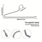 Perchas para ropa | 30 piezas de perchas para pantalones de metal dorado, perchas para pantalones de extremo abierto, almacenamiento de ropa
