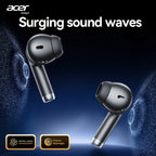 Auriculares Bluetooth | [Producto oficial auténtico de Acer] Auriculares inalámbricos TWS OHR617 con graves profundos, sonido estéreo, batería de