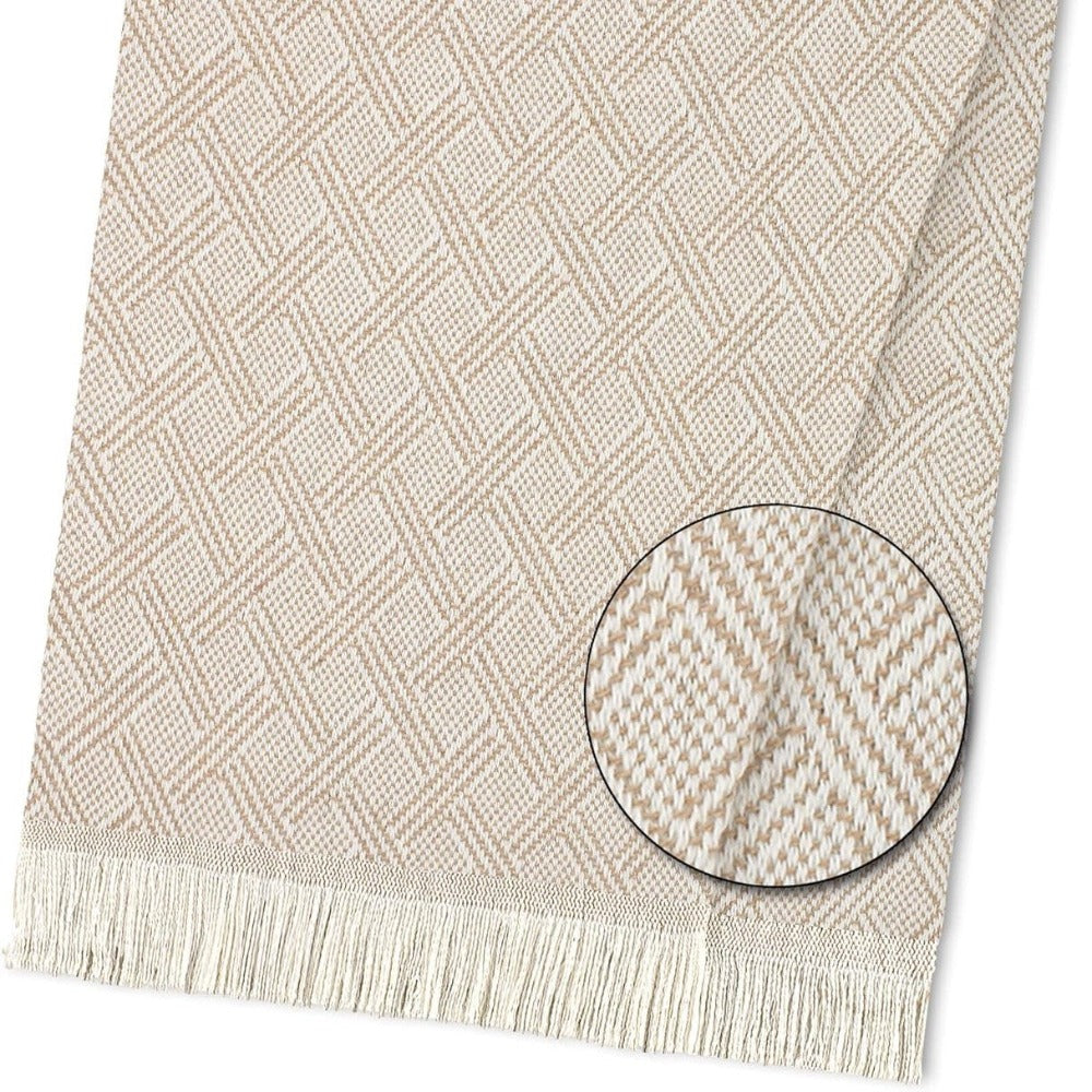 Fular multiusos con tejido Jacquard, resistente y fácil de limpiar, disponible en varios colores y tamaños, ideal para sofá, cama o picnic.