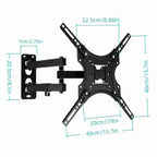 Soporte de televisin giratorio Almalux para medidas de 14 hasta 55 Plasma LCD LED Flat Panel TV con VESA desde 75x75 a 400x400 mm con tornillera