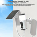 Cámara Solar Inalámbrica para Exteriores, Cámara de Reflector, Video con Visión Nocturna a Color, Audio Bidireccional, Sirena Activada por Movimiento, Acceso Multiusuario, Almacenamiento Local en Tarjeta SD y Suscripción en la Nube Opcional, Compatible co