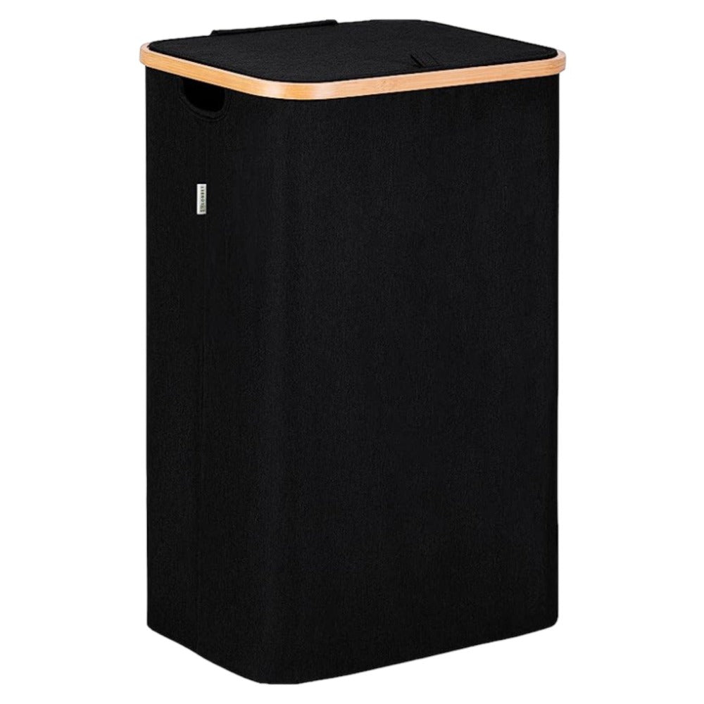 Cesto de Ropa Sucia con Tapa y Asas: 72L o 100 L,2 Clasificaciones, Plegable, Bolsa Interior a Maquina - Solucion Elegante y Pratica para la Lavandera en tu Dormitorio,Cubo Ropa Sucia