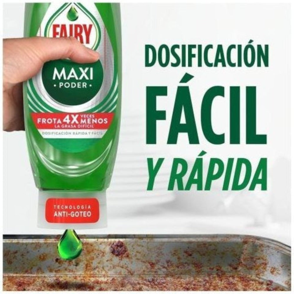 VORTEX FAIRY Maxi Poder Líquido Lavavajillas 2 x 450ml PACK AHORRO, Limpieza Fácil sin Esfuerzo Incluso En Las Sartenes y Ollas Más Grasientas