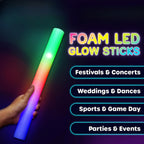 Paquete de 100 barras luminosas de 3 LED de 35.05 cm para decoración de fiestas y recuerdos de boda, barras artesanales duraderas multiusos a granel para manualidades, barras de luz LED con 3 modos intermitentes en la oscuridad, perfectas para reuniones n