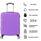 Maleta Cabina ABS 55x40x20cm (44L)- 20 Pulgadas - Negro/Azul/RosaDorado/Plateado/Amarillo/Rojo/Turquesa/Verde/Menta/Morada