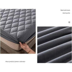 1 pc Protector de colchón acolchado, Súper Suave y Cómoda, Funda de colchón Elástico en Todo Contorno, Lavable a Máquina, Cubre de Colchón Ideal para Dormitorios, Habitaciones de Invitados, Residencias y Hoteles