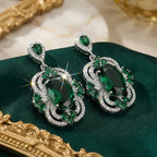 Pendiente de botón hipoalergénico de zirconia sintética en plata S925, estilo elegante, para mujer, regalo de San Valentín, adecuado para banquetes y bodas, con caja de regalo