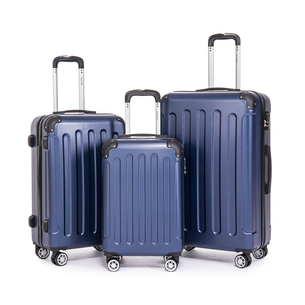 Juego de Equipaje que Incluye una Maleta de Cabina de 20 Pulgadas, una Maleta de Viaje Expandible con Ruedas Giratorias de 360 Grados, Cerradura con Contraseña, Gran Capacidad, un Equipaje de Bodega de 28 Pulgadas y un Equipaje de Mano para Viajes