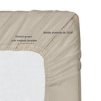 Juego de Sábanas Ligero Suave Fresca 4 Piezas para Cama de 90/105/135/150 cm – 100%Microfibra – Incluye Sábana Bajera Ajustable con borde elástico de 25 cm de profundidad, Sábana Encimera y 2 Fundas de Almohada – Suave, Transpirable y Confortable