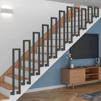 Barandilla metálica para escalera 110cm | Interior exterior balcón y pasillo
