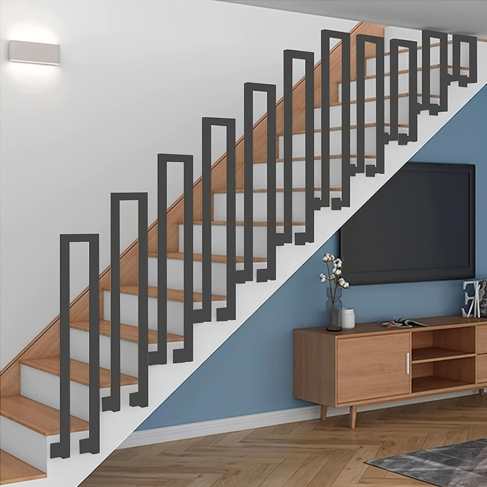 Barandilla metálica para escalera 110cm | Interior exterior balcón y pasillo