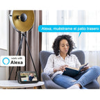 ANRAN Cámara de exterior inalámbrica de 3MP con batería de respaldo, visión nocturna a color, detección humana y audio bidireccional, alarma de sirena, adecuada para vigilancia empresarial, almacenamiento en la nube/SD, compatible con Alexa