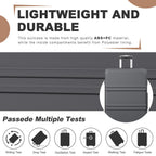Kono ABS+PC Maleta Extra Grande de 32 Pulgadas, Diseño Horizontal Esculpidor, Equipaje Rígido con Ruedas y Mango Telescópico