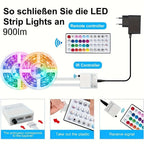 Tiras de luces LED de 10m-30m para 2 piezas, 10m-30m dormitorio