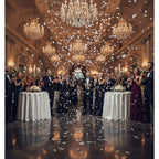 6 Unidades Cañón de Confeti Blancas de Tiras Rectangulares de Papel de 50cm – elegante y mágico, fácil de usar, efecto romántico tipo nieve, ideal para bodas, pedidas de mano, aniversarios, 15 años, graduaciones, baby showers y eventos especiales