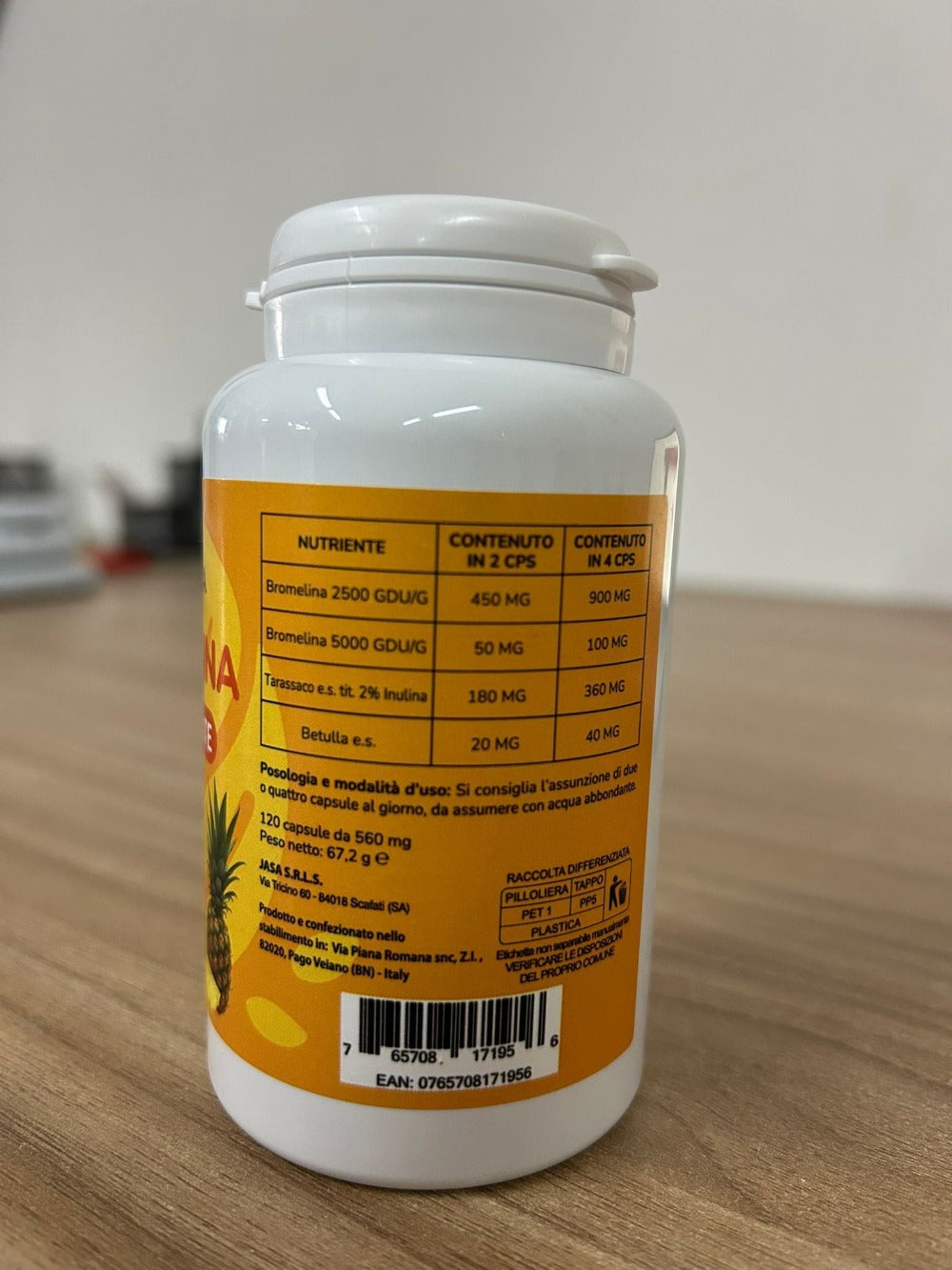 Bromelina Extra Forte 5000 Gdu/G - Complejo Integrador de Bromelina con Diente de León y Abedul