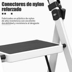 Escalera plegable doméstica de acero aleado con pasamanos antideslizante