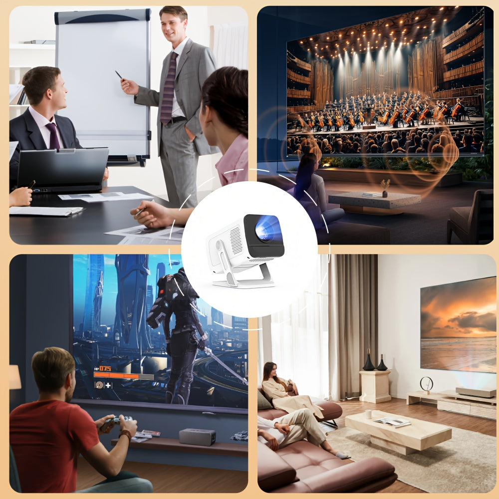 Mini proyector portátil para cine en casa y dormitorio