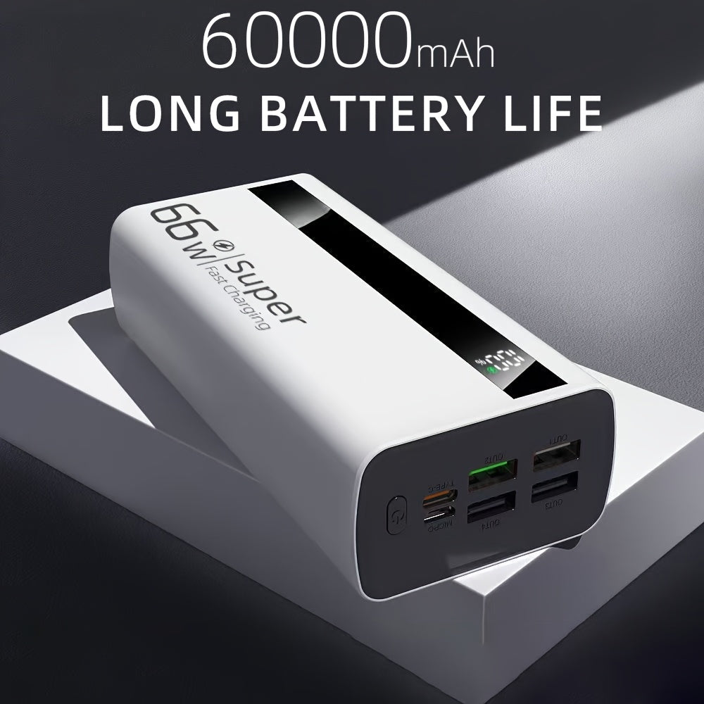 Power bank para carga durante viajes y uso diario | 60000mAh y 66W