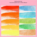 Ginflash 48 colores Color Artístico Medio Paleta Pigmento Pintura Artista Pintura Acuarelas Set Con Pincel de Pintura con Brillo Stock EU