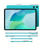 Tabletas Android | Teclast P33 Tablet de 10.1 pulgadas IPS, 9GB (3+6GB Virtual) RAM, 64GB ROM, Android 15, WiFi6, Batería de 6000mAh, Carga