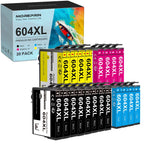 (Paquete de 20) Cartuchos de impresora 604 XL – Cartuchos compatibles 604XL para Epson 604 Multipack de cartuchos para Expression Home XP-3200, XP-4200, XP-2205, XP-3205, XP-4205, XP-2200, Workforce WF-2910, 2930, 2935, 2950