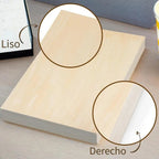 12 pcs Paneles de madera contrachapada sin tratar 3 mm – Tablas para manualidades, carpintería DIY, grabado láser, corte, pintura y decoración – Tamaños 30 × 20 cm / 40 × 30 cm
