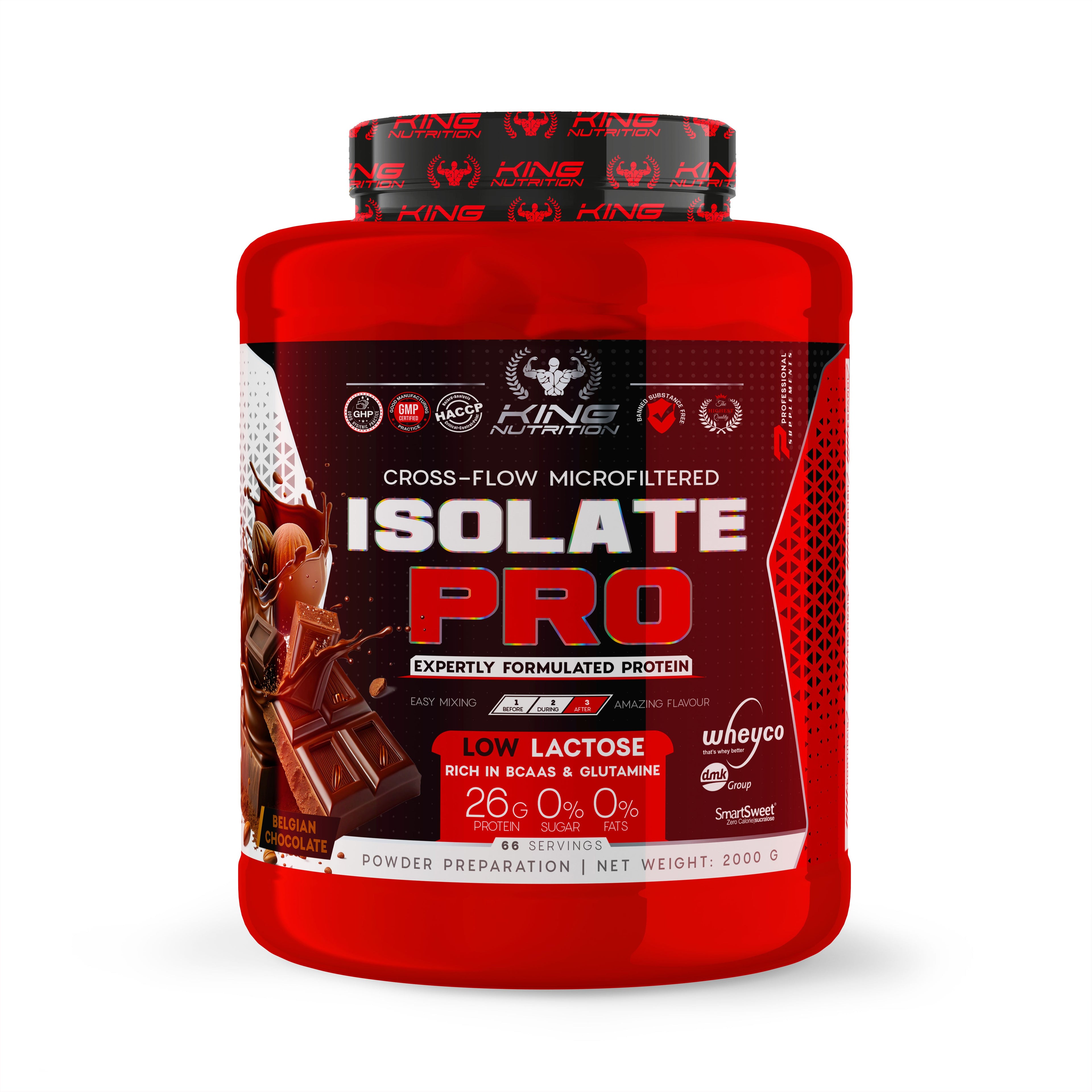 King Nutrition Pro Isolate 2kg proteina isolada baja en grasa