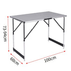 1pc Mesa de Picnic Plegable para Exteriores, Mesa Plegable Ligera para Camping, Aleación de Aluminio, Soporte a Prueba de Óxido, Resistente a los Arañazos, Resistente al Desgaste, Mesa Gruesa, Mesa Plegable Portátil para Camping, Uso Dual para Exteriores