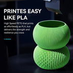SUNLU Filamento PETG de Alta Velocidad, Filamento PETG para Impresión 3D, Menos Desprendimientos, Buena Adhesión de Capas, Alta Resistencia a la Tracción, Soporte para Impresión de Alta Velocidad de 50-600 mm/s, 3kg (6.6lbs)