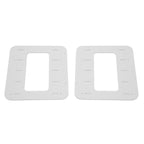 Organizador de bandeja de letras con 5 compartimentos de almacenamiento, bandeja de letras blanca, organizador de papel A4 para escritorio de oficina, bandejas de escritorio blancas con compartimentos, bandejas de papel apilables con construcción de espig