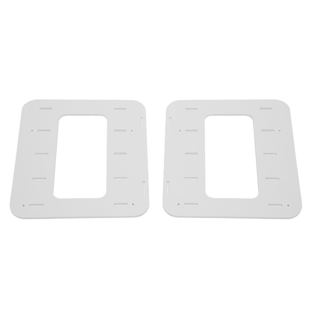 Organizador de bandeja de letras con 5 compartimentos de almacenamiento, bandeja de letras blanca, organizador de papel A4 para escritorio de oficina, bandejas de escritorio blancas con compartimentos, bandejas de papel apilables con construcción de espig