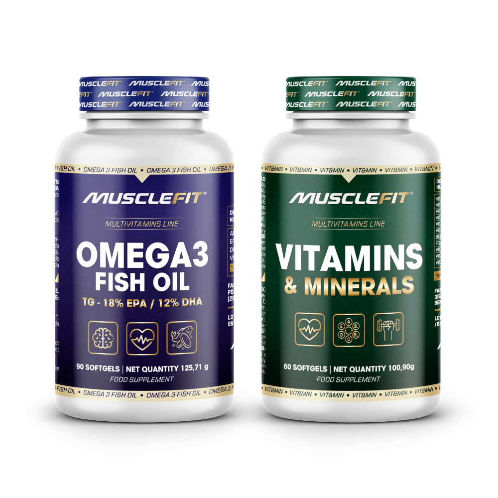Pack Multivitaminas 60 cáps + Omega 3 90 cáps - MUSCLEFIT
