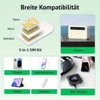 EIOTCLUB Tarjeta SIM Global, 3GB de Datos | 30 Días, SIM de Viaje Prepagado 5G/4G para la UE (33 Países) + USA/China/Japón/Corea del Sur, Sin Contrato, Recargable, para Teléfonos Móviles, Routers, Hotspot, Solo Datos