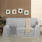 Terma Home - Foulard Multiusos Modelo Charlotte, Plaid para Cama, Manta para Cama, Cubre Sofá, Jarapa, Etc Gris, Antracita, Rosa, Beige, Crema, Verde, Blanco Roto (180 x 260 cm / 230 x 260 cm / 300 x 260 cm