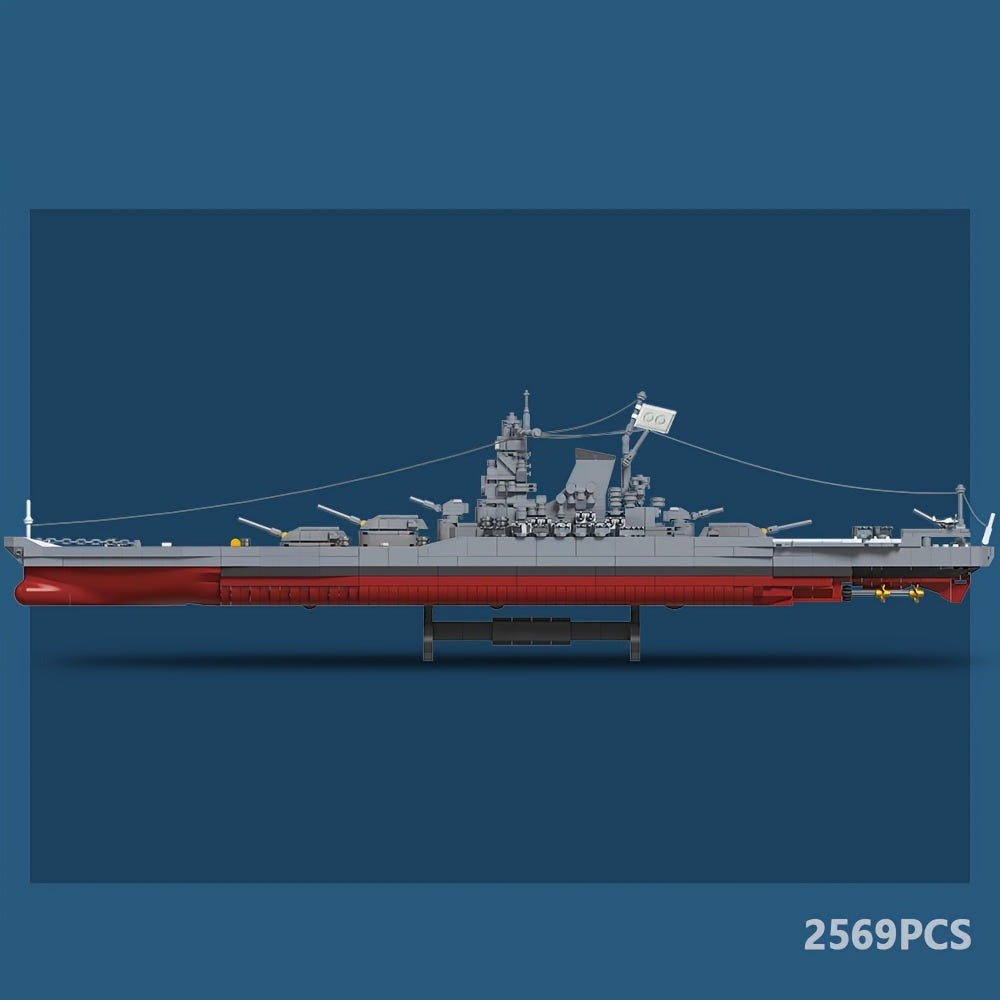 2569 piezas, Set de bloques de construcción de barcos 1:300, la mejor decoración para el estante de colección de barcos de navegación MOC, el mejor regalo para amigos que aman los barcos y les gusta construir bloques de construcción, M7001