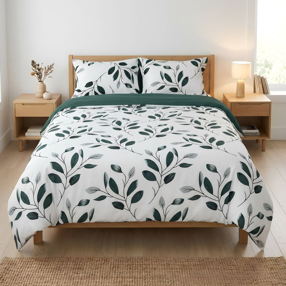 H HANSEL HOME Juego de Funda Nórdica Microfibra Transpirable – Set de Ropa de Cama con Funda de Edredón y Fundas de Almohada – Conjunto 2/3 Piezas para Dormitorio