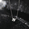 Cadena de Plata 925 para Mujeres con Colgante de Trébol de Cuatro Hojas, Longitud Ajustable de 40 a 60 cm, Cadena Duradera y Resistente como Amuleto de la Suerte, Regalo para Mujeres en San Valentín o Cumpleaños