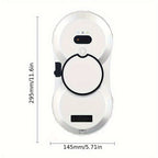 Puruikai 10 Nuevo Producto Navideño Almacenamiento Local Robot de Limpieza de Ventanas Inteligente, Disponible en Blanco y Negro, Robot de Limpieza de Ventanas con Spray Automático y Control Remoto, Potente Succión con Seguridad Anticaída, Ahorra Tiempo y