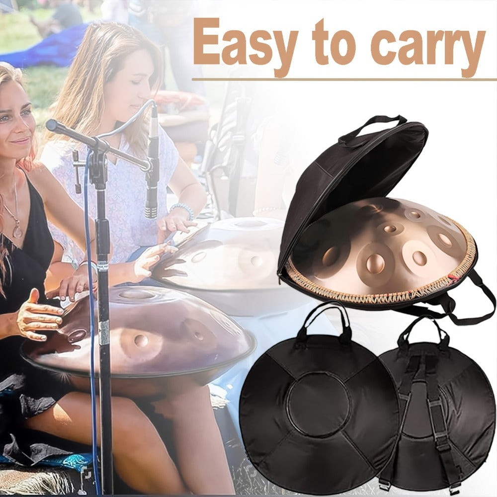 Set de Handpan 440Hz, Tambor de Lengüetas de Acero de 10 Notas para Principiantes, Kit Completo con Bolso, Mazos y Clases, Perfecto para Meditación, Yoga y Terapia del Sonido