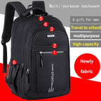 Mochila de Viaje de Gran Capacidad para Hombres - Nylon Duradero, Correas Ajustables, Bolso de Negocios y Escuela con Múltiples Compartimentos, , Mochila para Viajar