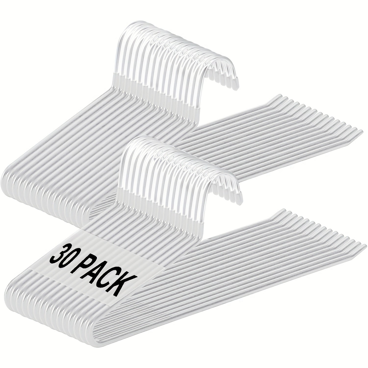 Perchas para ropa | 30 piezas de perchas para pantalones de metal dorado, perchas para pantalones de extremo abierto, almacenamiento de ropa