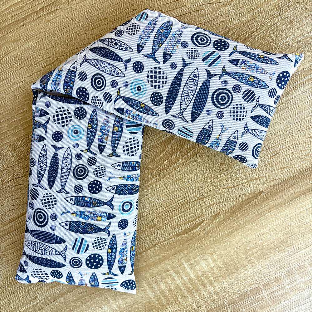 Bolsas térmicas de semillas para microondas, tamaño 50×12 cm, bolsas multifuncionales de terapia fría y calor, aptas para calentar en microondas y enfriar en nevera.